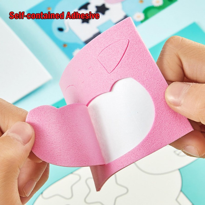 Lovyan 3D EVA Foam Stickers with Templates, Simple Sticky Foam