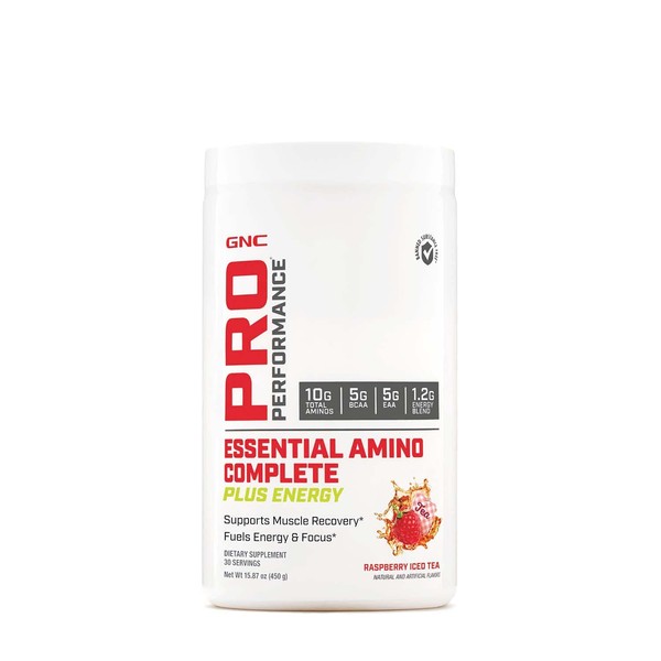 GNC Pro Performance Essential Amino Complete Plus Energy - Raspberry