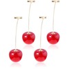 SZJYKF 3D Lifelike Red Cherry Dangle Drop Earrings Creative Assorted