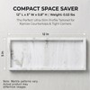 HvOvMvE Bathroom Tray - Large 12" Silicone Bathroom Counter Tray