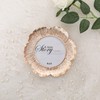 SWTHONY Round Floral Rose Gold Picture Frame, 4x4 Circular Flower