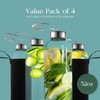 Kitchen Lux 32 oz Glass Water Bottle Set of 4
