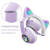 Wireless Headphones,BREIS Cat Ear LED Light Up Foldable Bluetooth Headphone