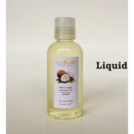 EXTRA VIRGIN COCONUT OIL UNREFINED COLD PRESSED 100% PURE ORGANIC NATURAL 4 OZ