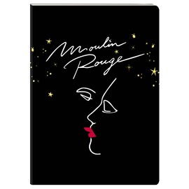 Clairefontaine Moulin Rouge 812437C Notebook with Flexible Cover DIN A6 10.5 x 14.8 cm 64 Sheets Blank Assorted Pack of 1