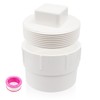 4" PVC Sewer Cleanout Adapter with Plug and Tape Durable
