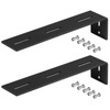 OTTFF 2 Pack 13-1/4" x 3" Black Awning Brackets Ceiling