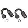 8AN 180 degree Aluminum Swivel Fitting for CPE Braided Fuel