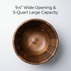 Exquimac 5 Qt Acacia Wood Mixing Bowl for 4.5 and