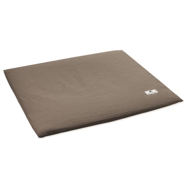 Muslin Cushion Cover, Nougat, Made in Germany, Oeko-Tex Standard 100,