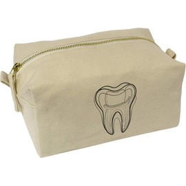 'Tooth Extraction' Canvas Wash Bag/Makeup Case (CS00036302)