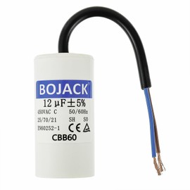 BOJACK CBB60 12uF 450V 50/60HZ Starting Capacitor, SH Motor Operating Capacitor, AC Motor Capacitor, with Wire
