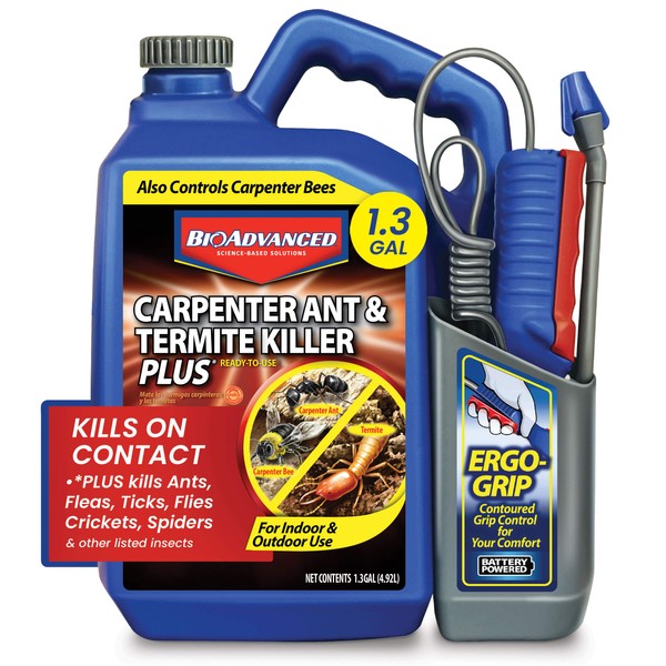 BioAdvanced Carpenter Ant & Termite Killer Plus, Ready-to-Use, 1.3 Gal