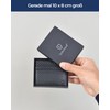 Lederhand Magic Wallet 1, carbon, Modern