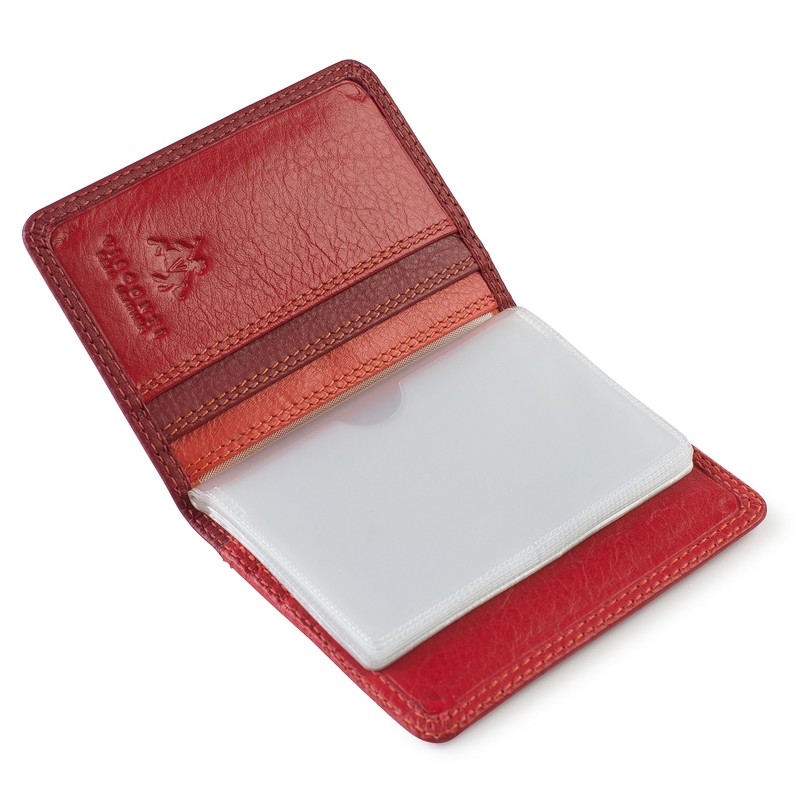 Visconti RB44 Cancum Multi-Color Soft Leather Wallet Red Multi