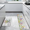 Twyt decor Spring Kitchen Rug Set of 2,Non-Slip Washable Kitchen