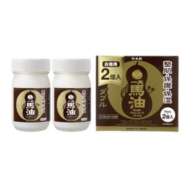 Ichiko Horse Oil Double 2.4 fl oz (70 ml) x 2, Value Pack, Made in Japan
