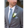 DiBanGu Mens Light Blue Ties Set Classic Woven Necktie with