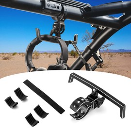 Wsays UTV Headphone Hanger Fits 1"-2" Roll Cage, Headphone Helmet Goggles Bottles Holder, UTV 1-2" Round Roll Bar Mount Compatible with Polaris RZR XP 1000 PRO Maverick X3