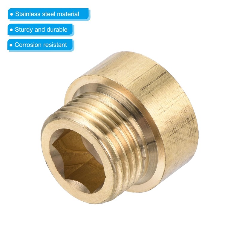 PATIKIL Shower Head Extension Arm, Copper G1/2 Male to Female