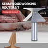 HUHAO 1/2" Shank R30 Seam Woodworking Router Bits,Woodworking Arc Bending
