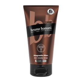 bruno banani Body Shaving Cream Magnetic Man 3-in-1 Shaving Cream with Captivating Woody Scent, 150 ml