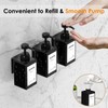 Anhow 3pcs Soap Dispenser Set, 450ml Wall Mounted Dispenser 17oz