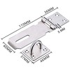 Bohaner 2 Sets Heavy Duty Stainless Steel Padlock Hasp and