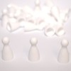 YCS Ltd White Halma Pawns 24mm x 25 Pack (Ages