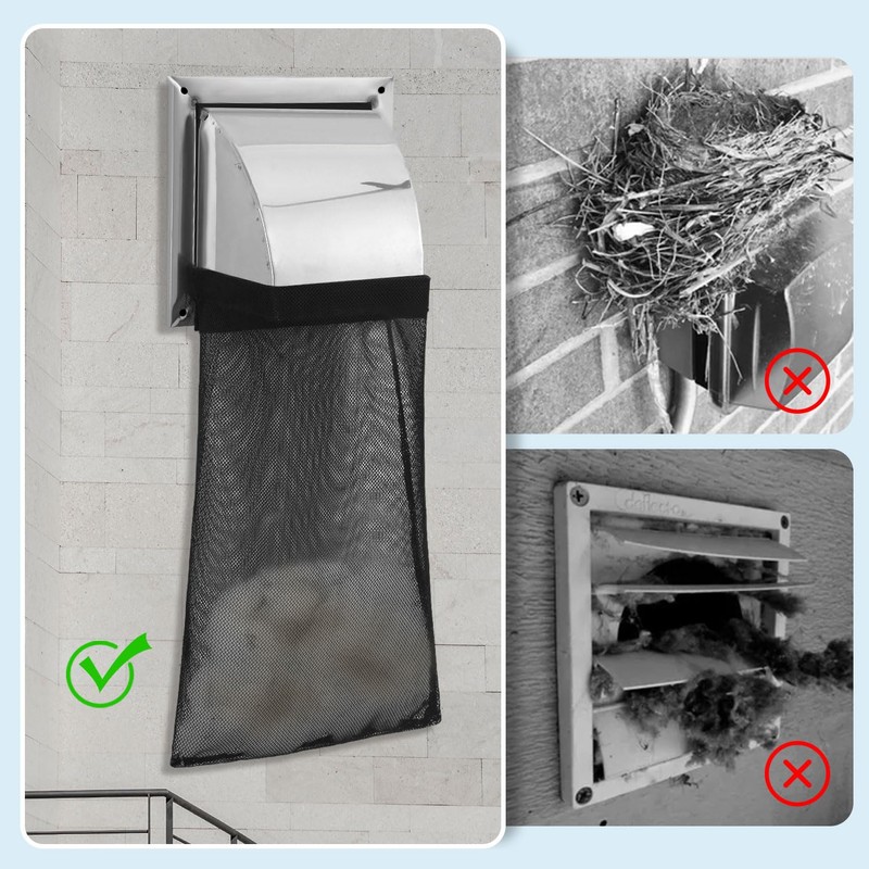 6Pcs Dryer Vent Lint Catcher Bags, Lint Trap Catcher for