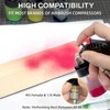 OPHIR 0.3mm Airbrush Kit, Siphon Feed Airbrush Gun with 5X