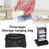 Jaugufiy Multi-layer Hanging Closet Storage Bag Hanging Travel Shelves Suitcase