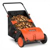 MAXLANDER 21-Inch Push Lawn Sweeper, Manual Yard Leaf Sweeper with