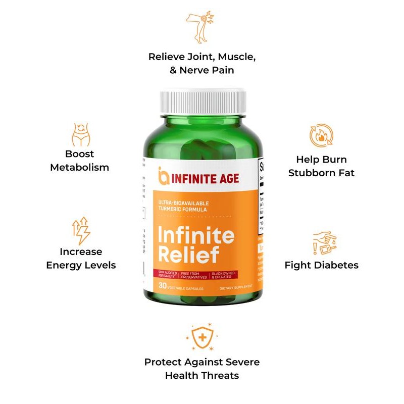 Infinite Age - Infinite Relief Turmeric Formula Vegan Friendly 30