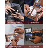 Wallet with AirTag Holder - Bifold Genuine Leather RFID Blocking