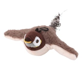 Kapawze Rechargeable Flappy Bird Cat Toy with 10 Pcs Springs & 10 Pcs Catnip Bags, Interactive Flying Cat Toys with Tweet & Wings, Touch Activated Sparrow Toy for Pets to Play and Exercise