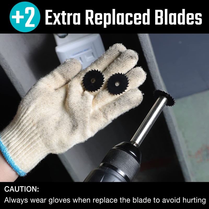 DURATECH DURATECH Inside Pipe Cutter with 2 Replaced Blades, for