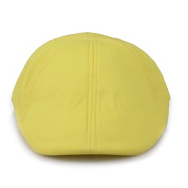 The Sox Market Mens Cotton Duckbill Colorful Cap Golf Driving Ivy Cabbie Hat (Banana)