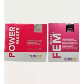 Omnilife POWER MAKER  + FEM   -FREESHIPPING- W/ 30 Satchets Each Box