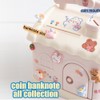 Cartoon House Piggy Bank with 3D Sticker DIY Storage Money
