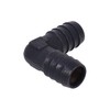 13mm (1/2") 90°; Schlauchverbinder - black matt