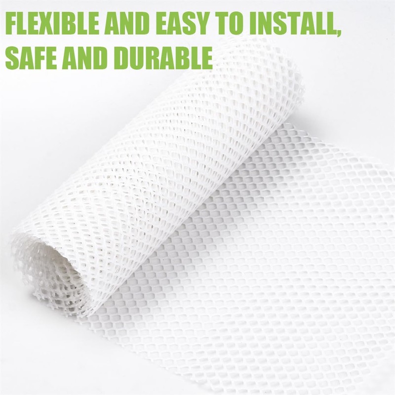White Plastic Chicken Wire Mesh Fence Hexagonal Poultry Netting Plastic