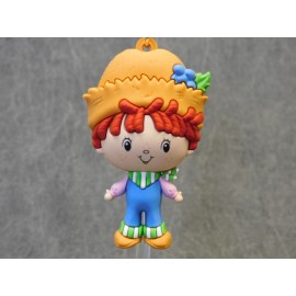 Strawberry Shortcake NEW * Huckleberry Pie Clip * Blind Bag Figural Monogram