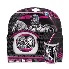 Joy Toy 737290 Monster High Melamine Set in Gift Wrap (3-Piece)