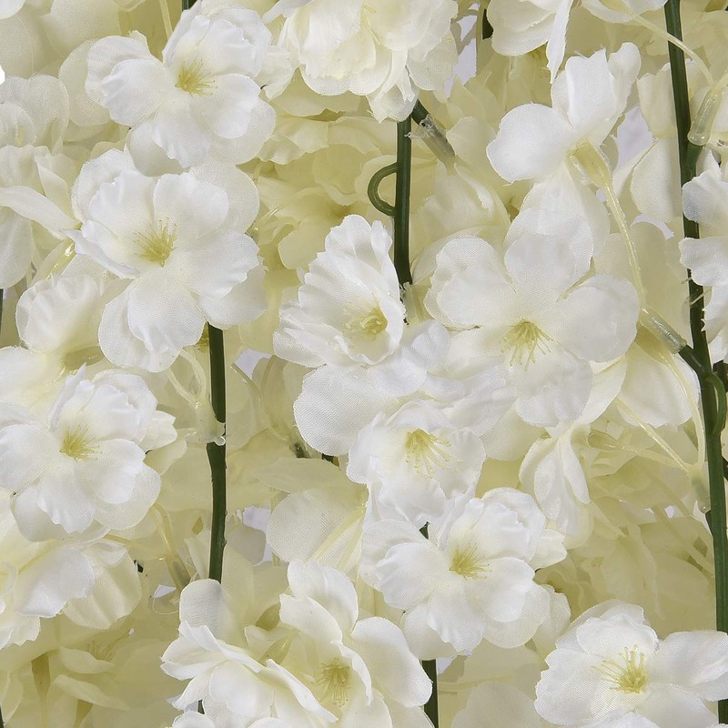 Pknoclan Artificial Flowers, Cherry Blossoms, Wisteria Flowers, Artificial Wisteria Flowers,