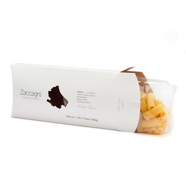 Zaccagni Organic Rigatoni Pasta (1.1lb/500g), Imported from Abruzzo - Italy, Bronze Die Cut, Made from 100% Organic Durum Wheat Semolina