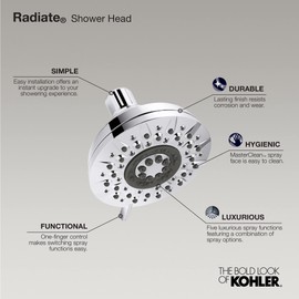 KOHLER RADIATE MULTIFUNCTION SHOWERHEAD