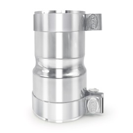 Stainless Steel 3 to 3.5 Inch Exhaust Adapter, 3" ID to 3.5" ID Exhaust Reducer Connector Pipe with Clamp