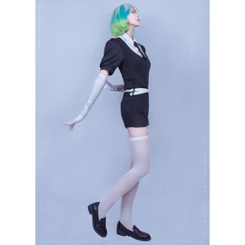 [Toyoku Co., Ltd.] Jewelry Character Anime Character Uniform Costume Set, Gloves, Belt, Tie, Shorts, Dress, Halloween, Christmas Event (S)