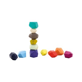 Remember Stacking Game 'Torrino' for Children - Wooden Toy Colourful Stacking Stones Educational Game for Coordination and Fine Motor Skills - Suitable from 6 Years